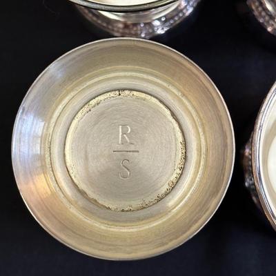 Silver plated Julep Cups & Pewter Napkin Rings