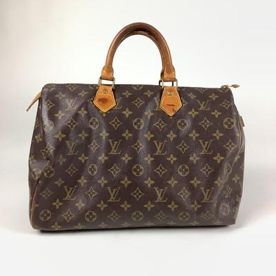 531 Vintage LOUIS VUITTON Monogram Speedy 30 Satchel Bag with Strap