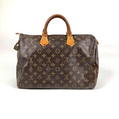 531 Vintage LOUIS VUITTON Monogram Speedy 30 Satchel Bag with Strap