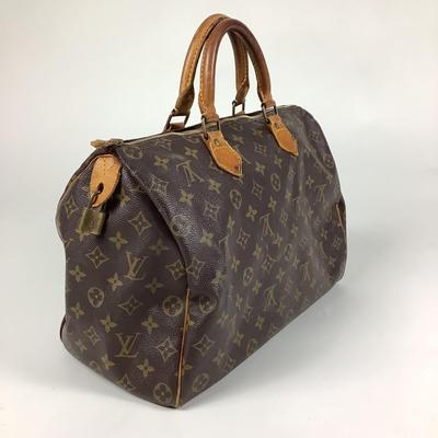531 Vintage LOUIS VUITTON Monogram Speedy 30 Satchel Bag with Strap