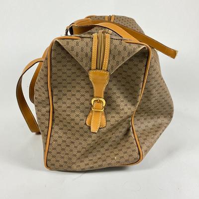 532 As Is Vintage Gucci Micro Monogram Overnight Bag