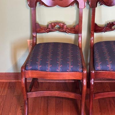Vintage Carved Wooden Chairs
