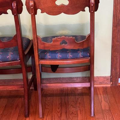 Vintage Carved Wooden Chairs