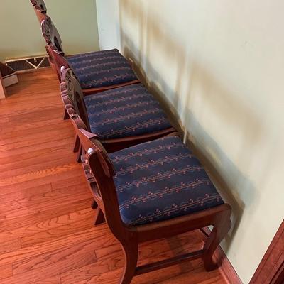 Vintage Carved Wooden Chairs