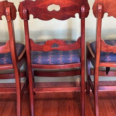 Vintage Carved Wooden Chairs