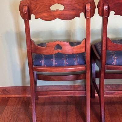 Vintage Carved Wooden Chairs