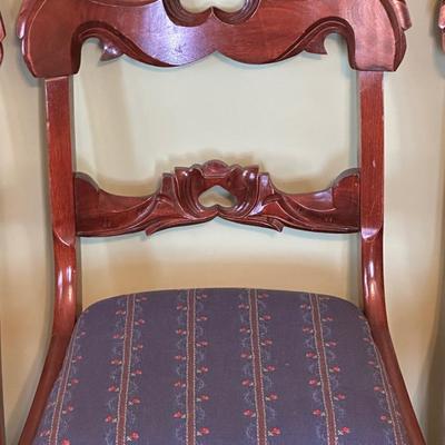 Vintage Carved Wooden Chairs