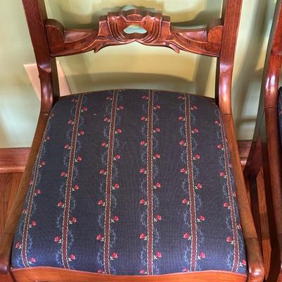 Vintage Carved Wooden Chairs