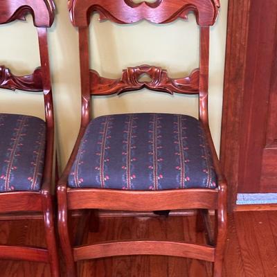Vintage Carved Wooden Chairs