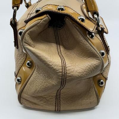 533 DOLCE & GABBANA Tan & Yellow Button Closed Bag