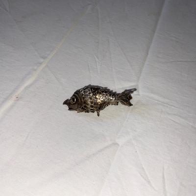 Vintage/Antique Silver Articulated Fish
