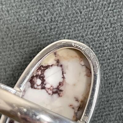Crazy Horse Jasper and Sterling silver ring 8