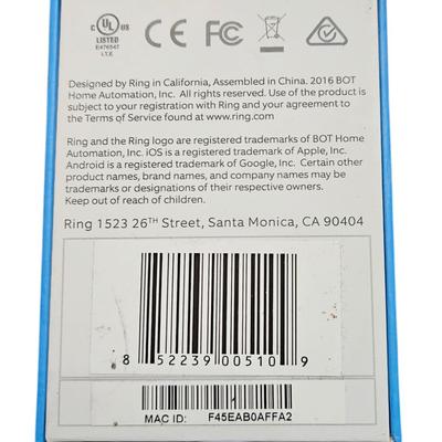 New Ring Video Doorbell and Ring Chime