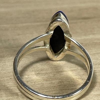 Lapis Sterling silver ring 8