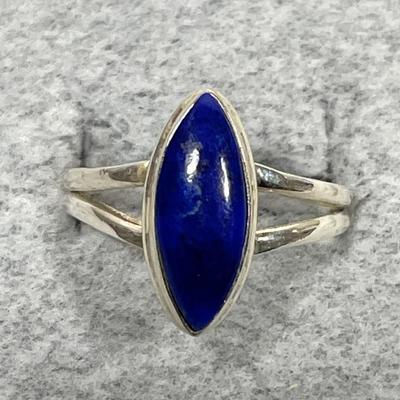 Lapis Sterling silver ring 8