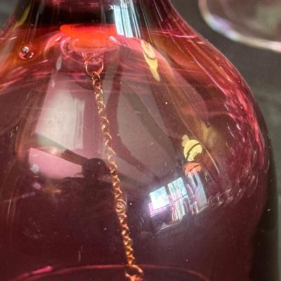 Beautiful and Rare Vintage George Borgfeldt Lisa Cranberry Glasses