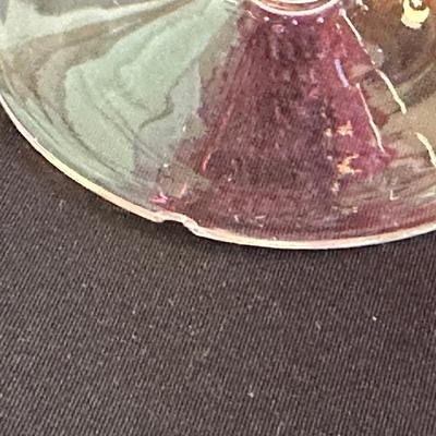 Beautiful and Rare Vintage George Borgfeldt Lisa Cranberry Glasses