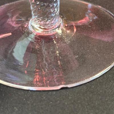 Beautiful and Rare Vintage George Borgfeldt Lisa Cranberry Glasses