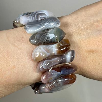 Botswana Agate stretch Bracelet