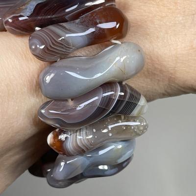 Botswana Agate stretch Bracelet
