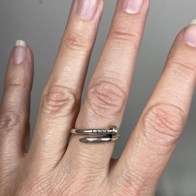 Sterling Silver Nail ring 8