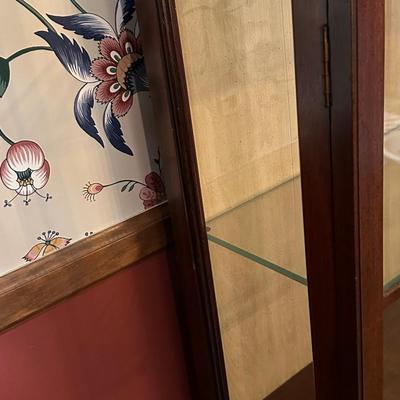 Vintage Wood Display Cabinet