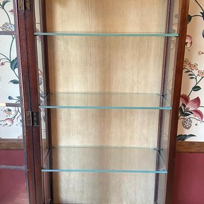 Vintage Wood Display Cabinet