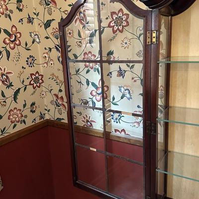 Vintage Wood Display Cabinet