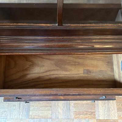 Vintage Wood Display Cabinet