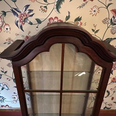 Vintage Wood Display Cabinet