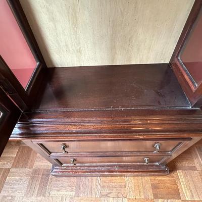 Vintage Wood Display Cabinet