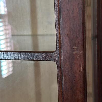 Vintage Wood Display Cabinet