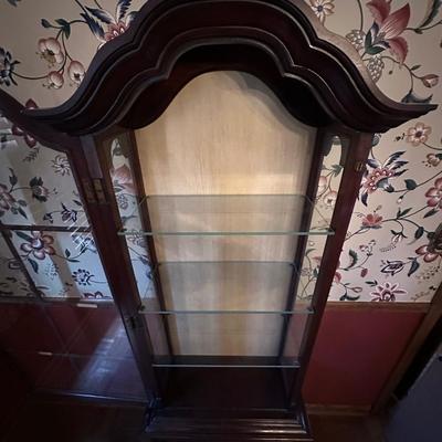 Vintage Wood Display Cabinet