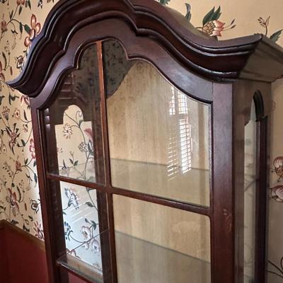 Vintage Wood Display Cabinet