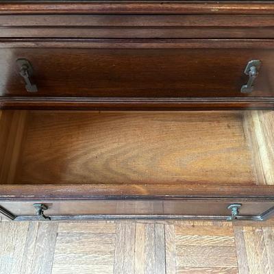 Vintage Wood Display Cabinet