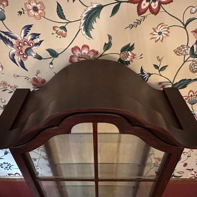 Vintage Wood Display Cabinet