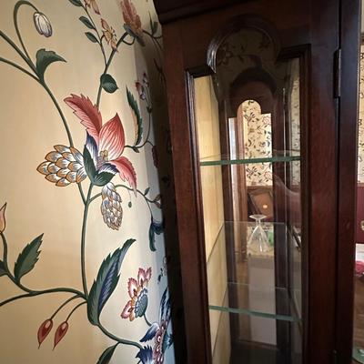 Vintage Wood Display Cabinet