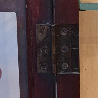 Vintage Wood Display Cabinet