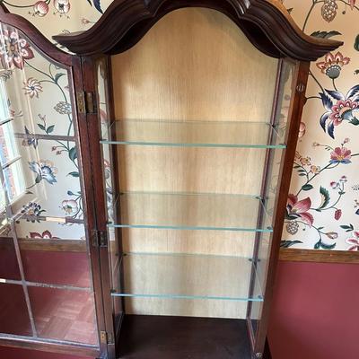 Vintage Wood Display Cabinet
