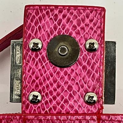 534 FENDI As Is Pink Beaded Baguette Bag