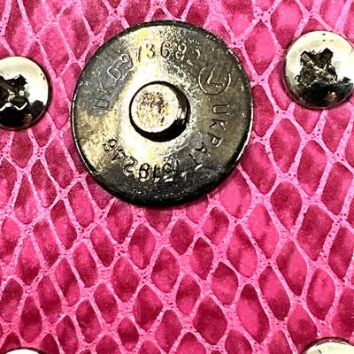 534 FENDI As Is Pink Beaded Baguette Bag