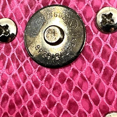 534 FENDI As Is Pink Beaded Baguette Bag