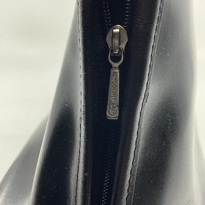 535 LONGCHAMP Black Leather Purse