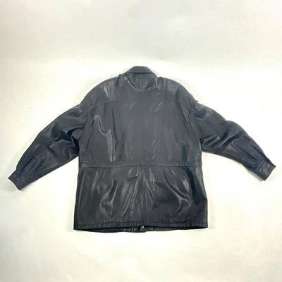 536 Rochester Special Man Black Leather Jacket Size 48