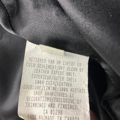 536 Rochester Special Man Black Leather Jacket Size 48
