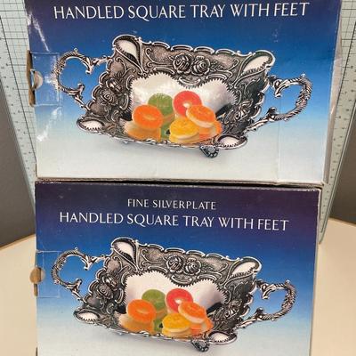 Godinger Silver plate Square tray