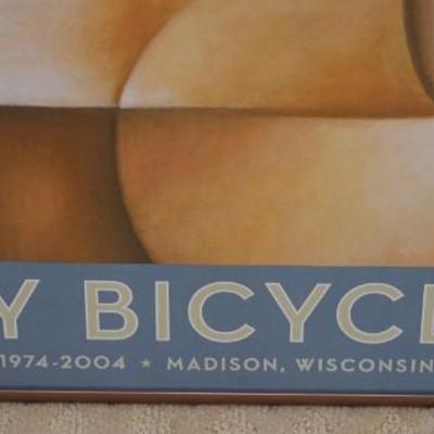 MADISONS BOMBAY BICYCLE POSTER MODERN STYLE DESIGN FRAMED