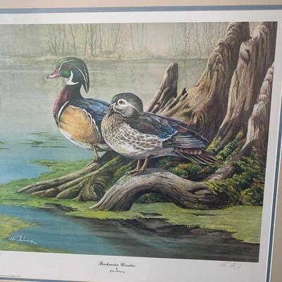 Backwater Woodies by John Obolewicz Signed Numbered Matted/Framed