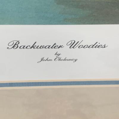 Backwater Woodies by John Obolewicz Signed Numbered Matted/Framed