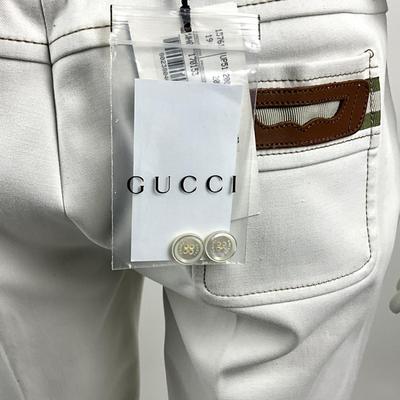 540 GUCCI New with Tags 2007 Collection White Pants Size 42
